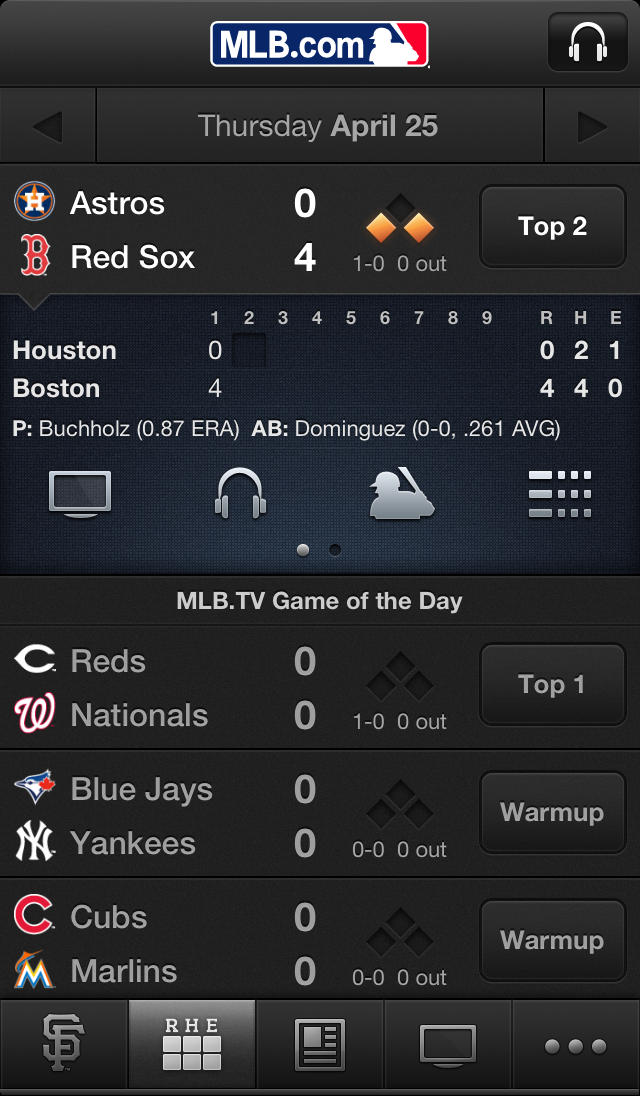 MLB.com At Bat is Updated With Postseason Information, iOS 7 Compatibility