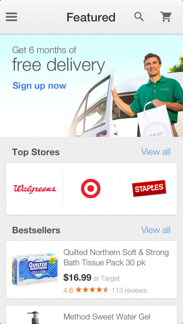 Google Releases New Shopping Express App for iPhone, Same-Day Delivery to Select Areas