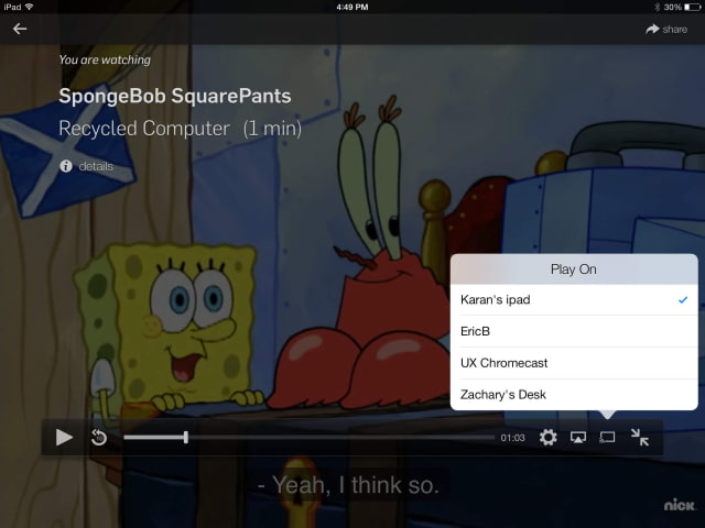Hulu Plus App Gets Google Chromecast Support for iPad