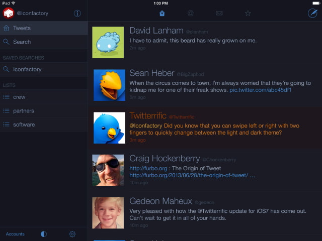 Twitterrific App Gets Support for A7 64-Bit Processor, Other Improvements