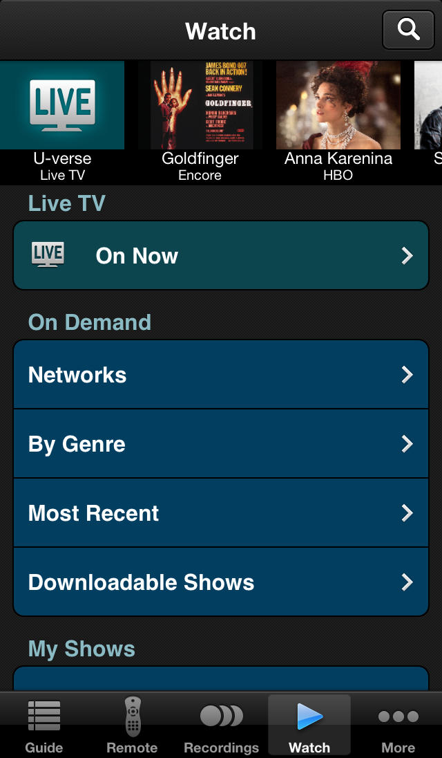AT&amp;T U-verse App for iPhone Now Lets You Watch Live TV