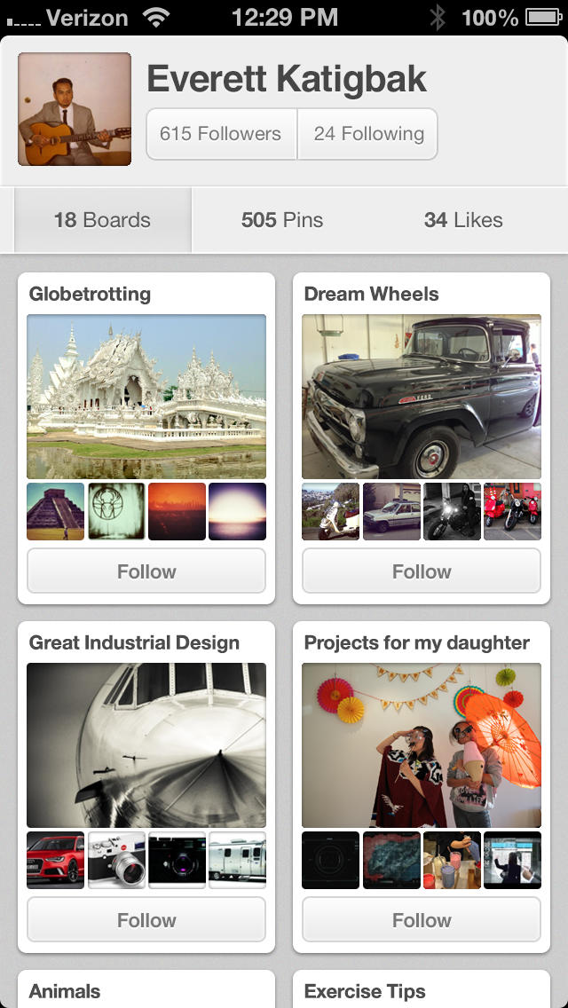 Pinterest App Now Displays Article Information