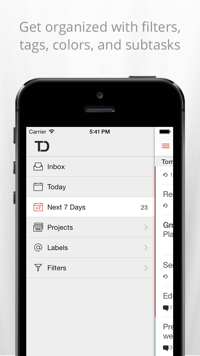 Todoist App Gets Updated Look for iOS 7, Background Sync