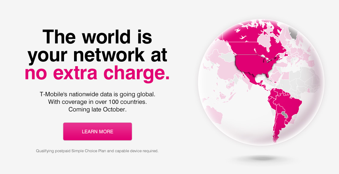 T-Mobile is Launching Free Global Data This Month