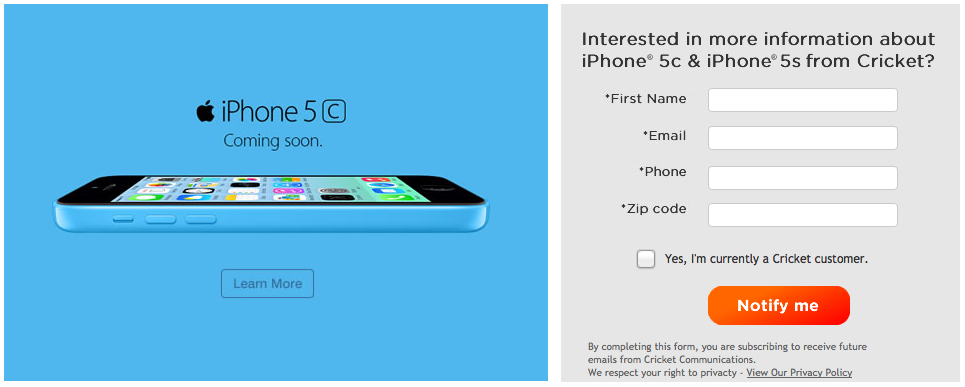 Cricket to Offer the iPhone 5s and 5c Starting October 25th