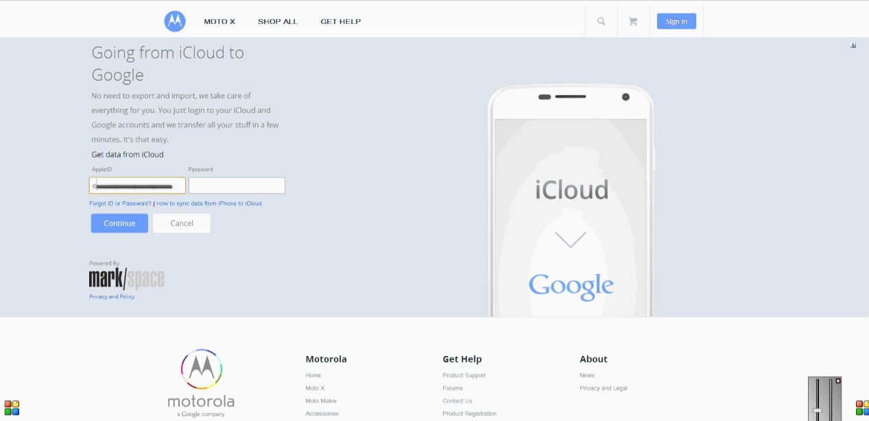 Google Adds iCloud to Moto X Migration Tool to MotoMaker