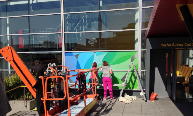 Apple Begins Decorating Yerba Buena Center for Its October 22nd Event [Photos]