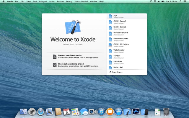 Xcode is Updated With SDKs for OS X 10.9 Mavericks, New Features