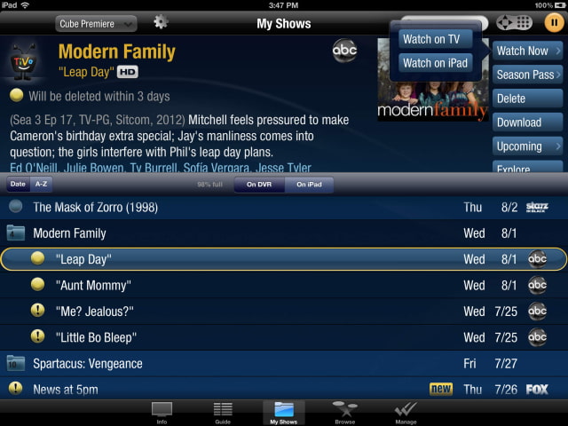 TiVo App Now Supports Out of Home Streaming and Downloading