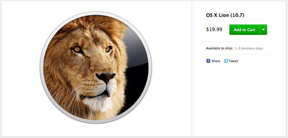 Apple is Selling OS X Lion and Mountain Lion via the Online Apple Store