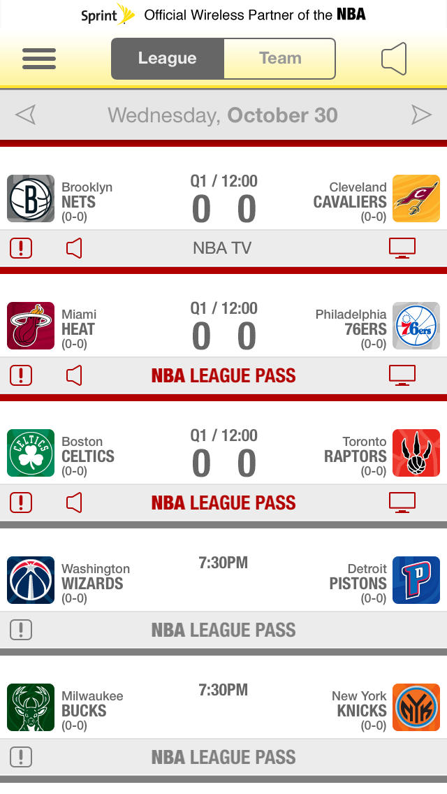 NBA Game Time is Updated for 2013-2014 Season With New iOS 7 Design, Numerous Improvements