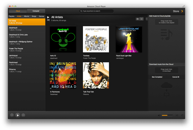 Amazon Releases Amazon Cloud Player for Mac [Download]