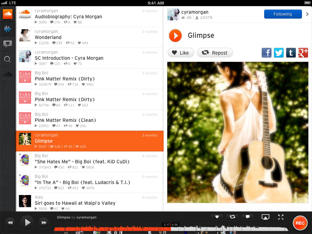 SoundCloud App Gets Refreshed Design for iOS 7