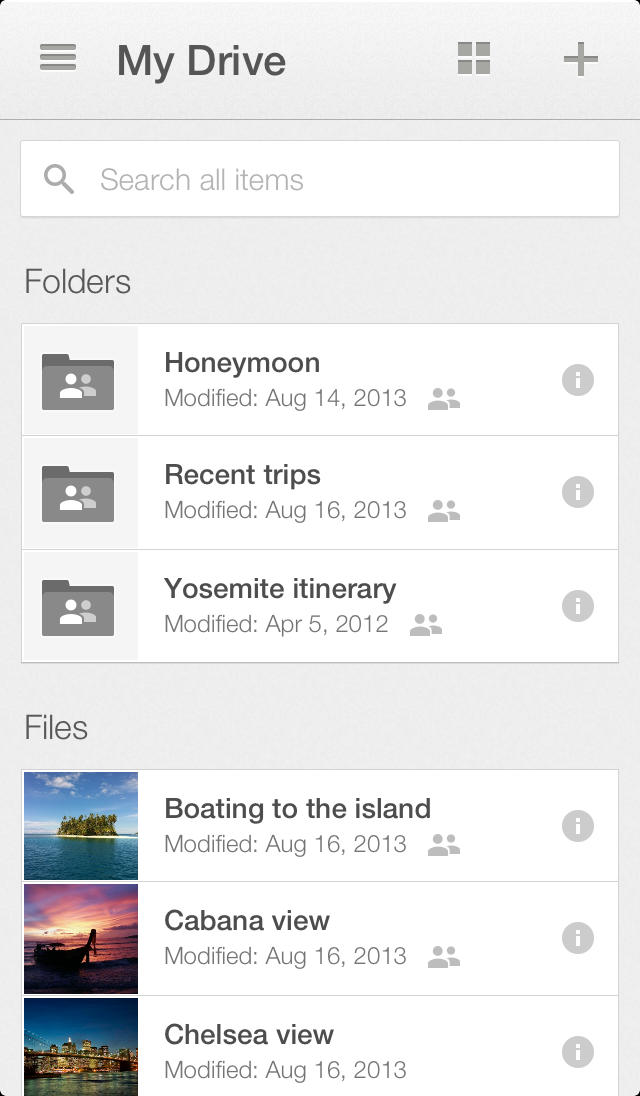 Google Drive App is Updated With Support for Multiple Accounts, Single Sign In, AirPrint, iOS 7