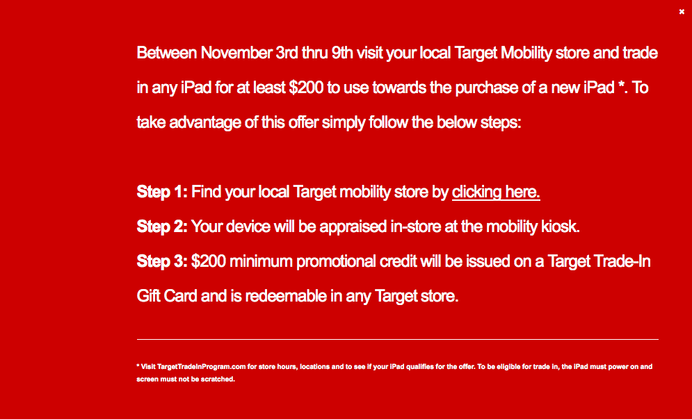 Target Offers At Least $200 for iPad Trade-In Until November 9th