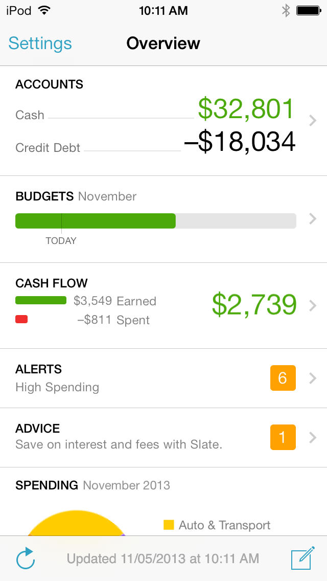 Mint.com Personal Finance App Gets iOS 7 Design
