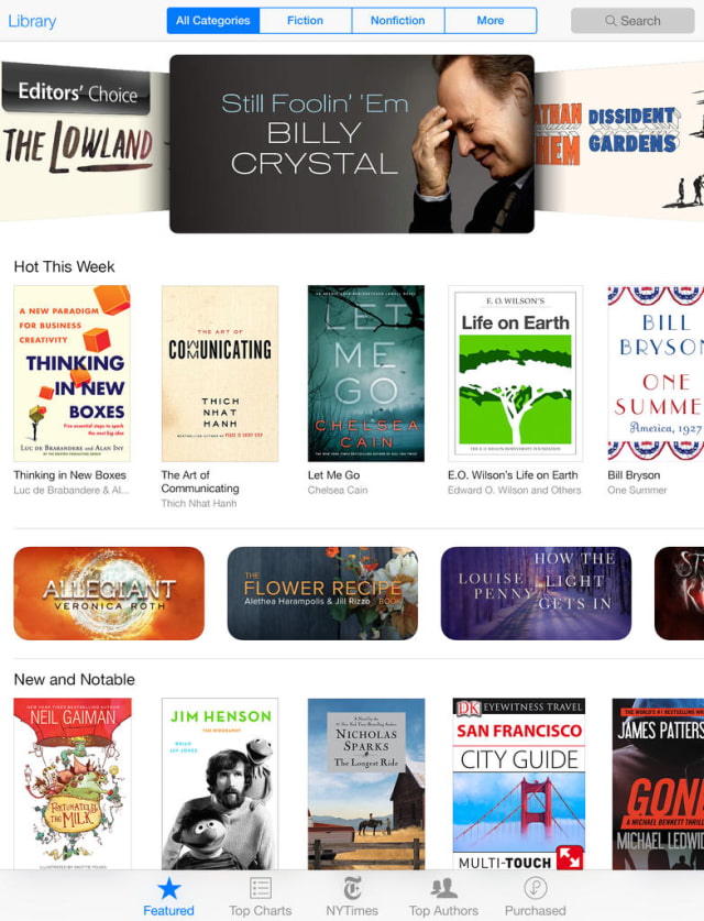 Apple Releases Redesigned iBooks App for iOS 7