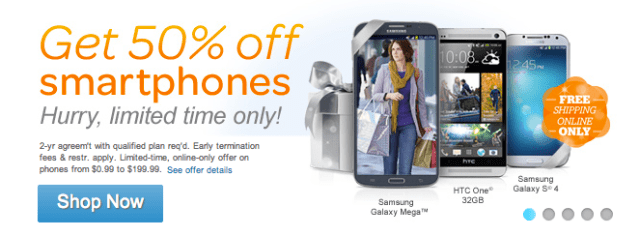 AT&amp;T Offering 50% Off Smartphones Including iPhone 5s and iPhone 5c