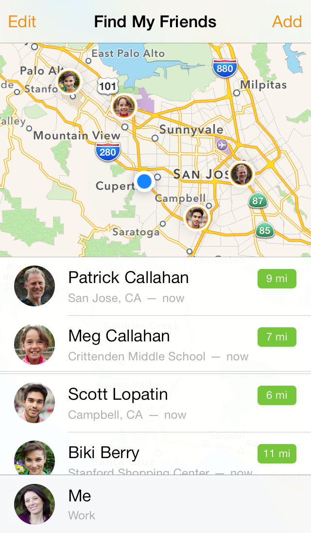 Apple Releases Redesigned Find My Friends App for iOS 7