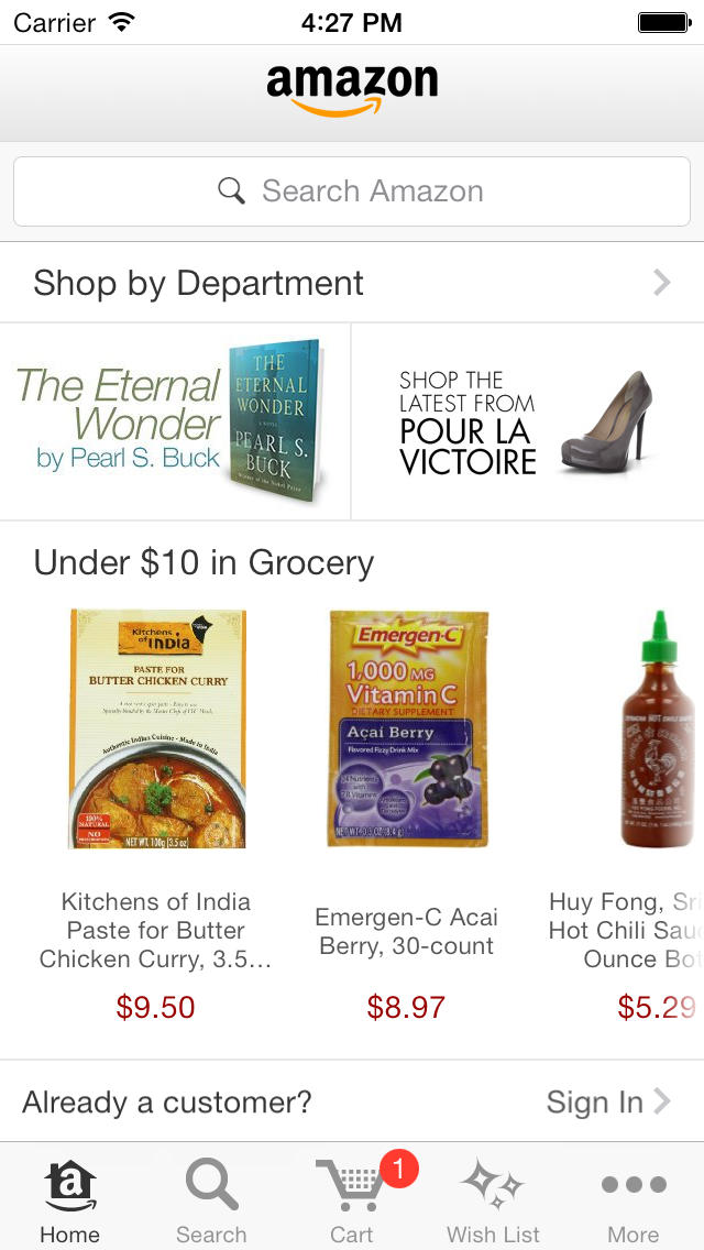 The Amazon Mobile App Has Been Redesigned for iOS 7
