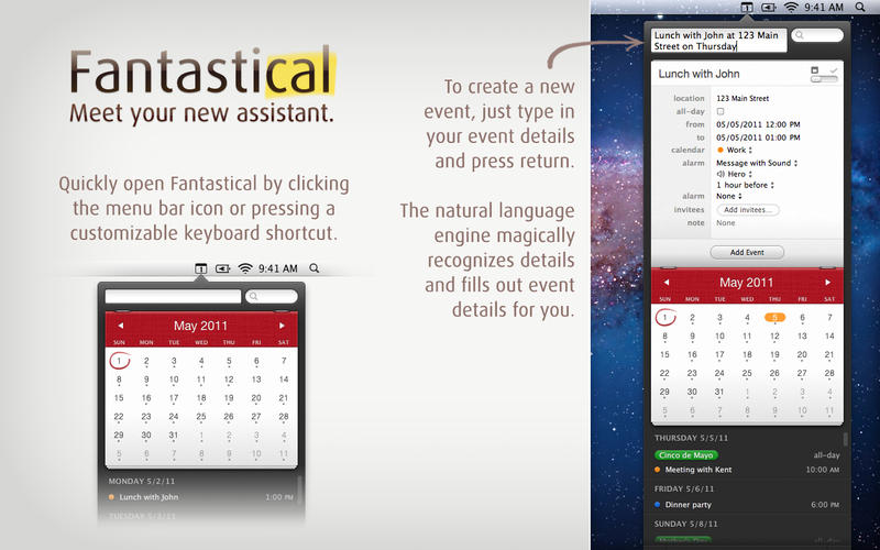Fantastical for Mac Gets Due Times for Reminders, Bug Fixes