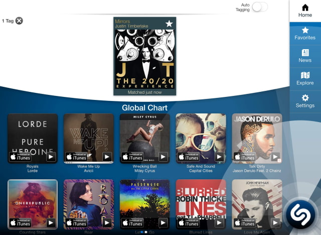 Shazam Update Lets You Connect With Rdio to Listen to Your Tracks