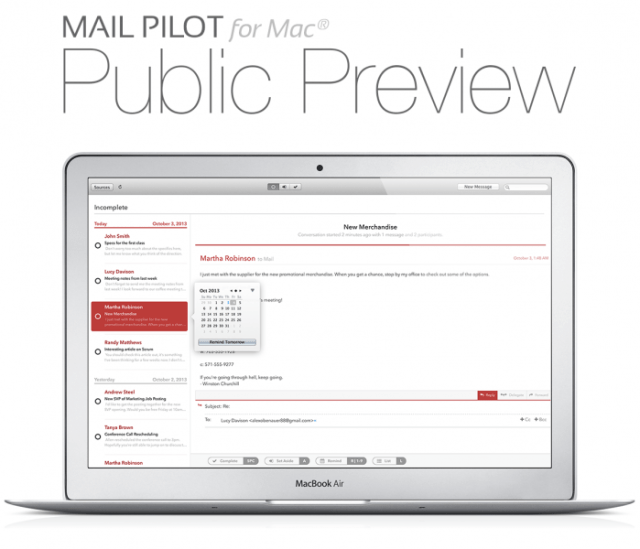 A Free Public Preview of Mail Pilot for Mac is Now Available