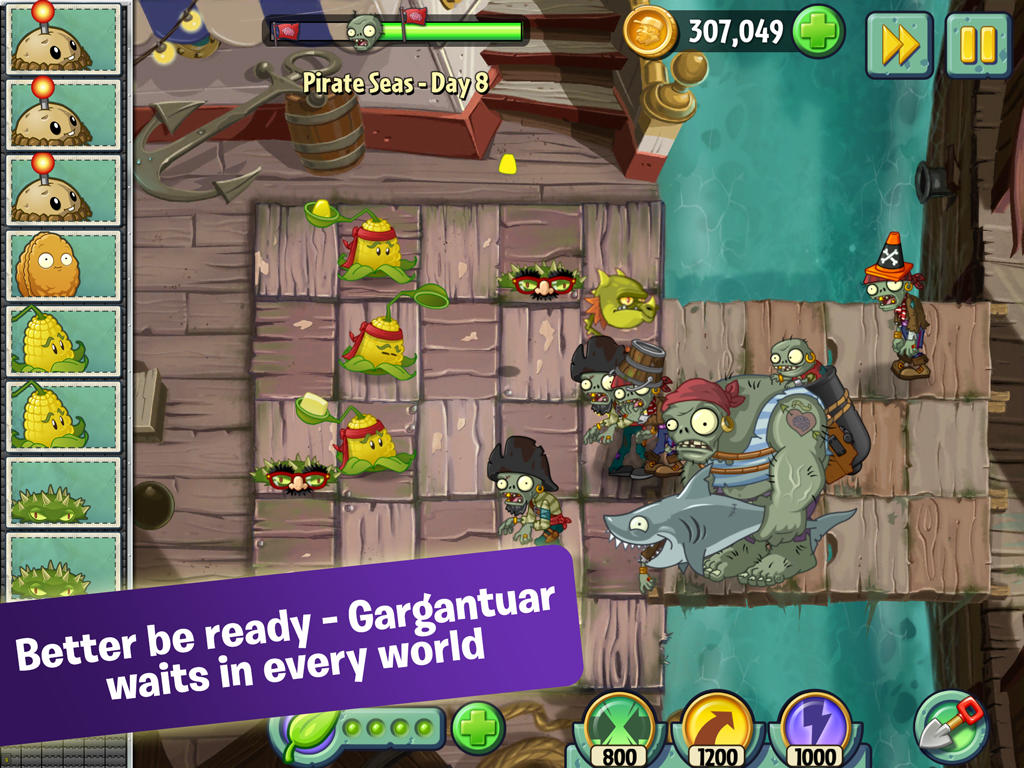Plants vs. Zombies 2 is Updated With a New Map, New Foe, Turbo, More