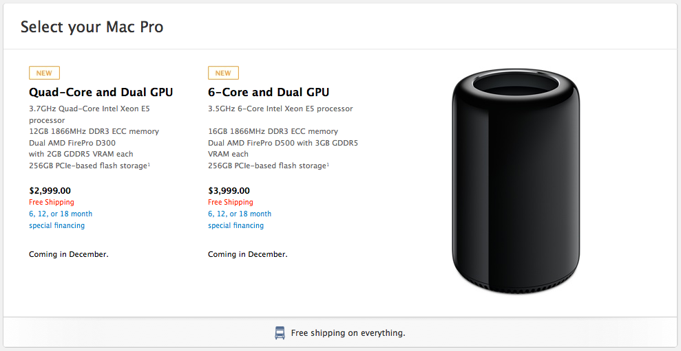 New Mac Pro Build-to-Order Upgrade Pricing?