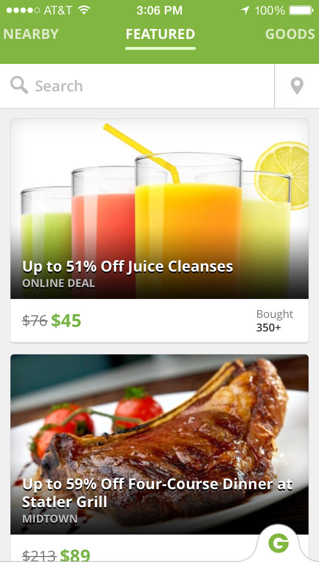 Groupon App Updated With New iOS 7 Design, Universal Binary