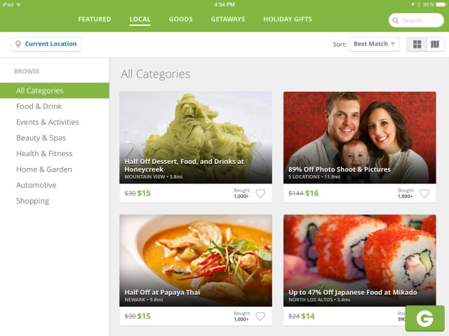 Groupon App Updated With New iOS 7 Design, Universal Binary