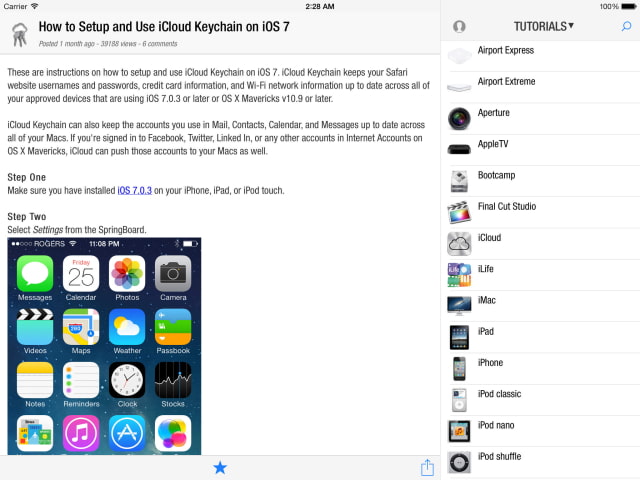 iClarified App Gets Major Update With New iOS 7 Design, Account Login, iPad Support