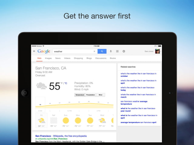 Google Search App Gets True Full Screen Browsing, Fluid Image Search for iPad