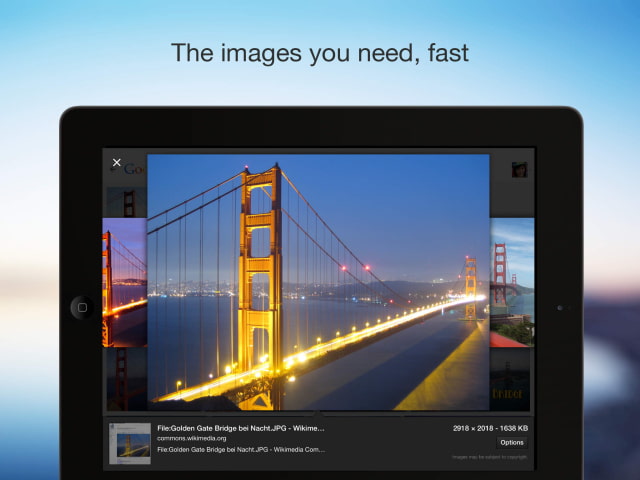 Google Search App Gets True Full Screen Browsing, Fluid Image Search for iPad