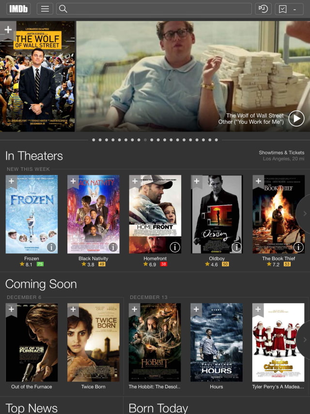 IMDb App Update Brings New iOS 7 Design, Oscars Section, Name Lists, More
