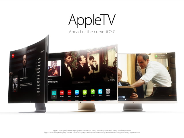 Beautiful Curved Apple Television Concept With New UI [Images]