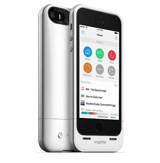Mophie Space Pack for iPhone 5/5s is a Battery Case with Built-in Storage