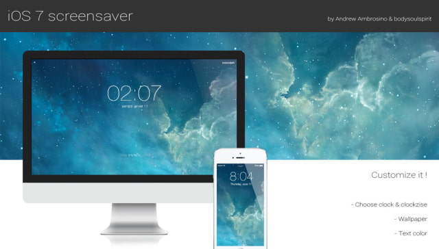 Bring the iOS 7 Lock Screen Look to Mac OS X as a Screensaver