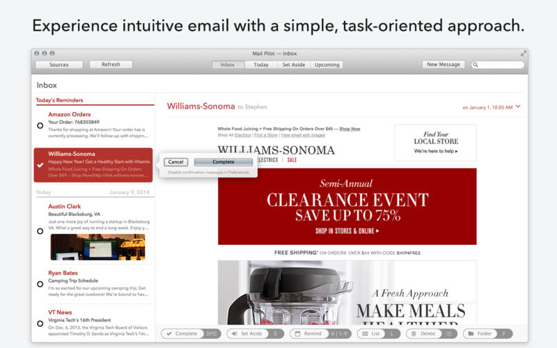 Mail Pilot Task-Oriented Email App Released for Mac OS X