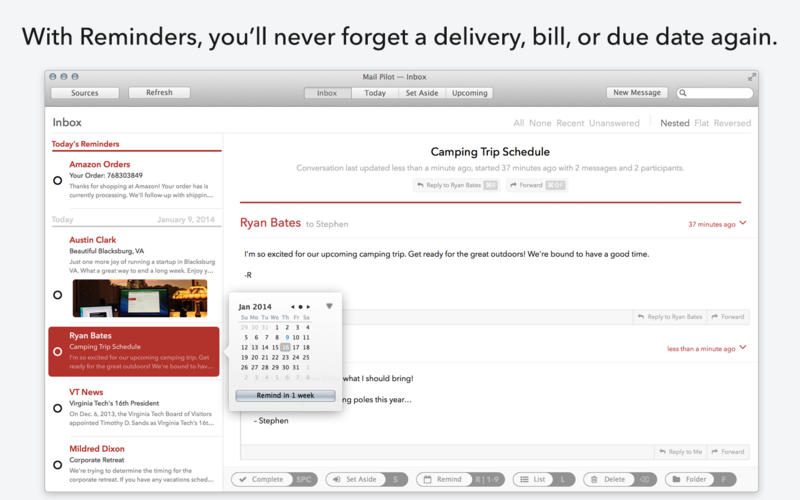 Mail Pilot Task-Oriented Email App Released for Mac OS X