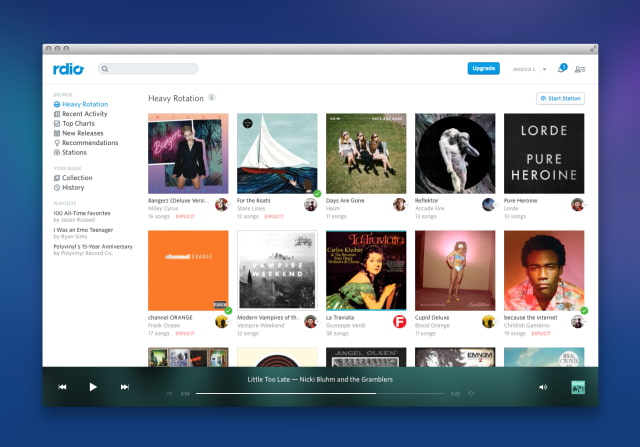 The Rdio Music Streaming Service is Now Free on the Web