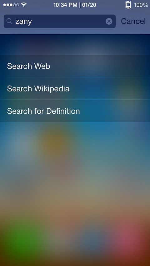 SpotDefine Lets You Quickly Define Words Using Spotlight in iOS 7