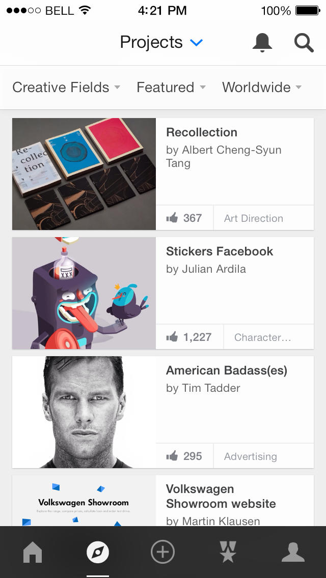 Behance App Gets Major Update for iOS 7, Adds iPad Support