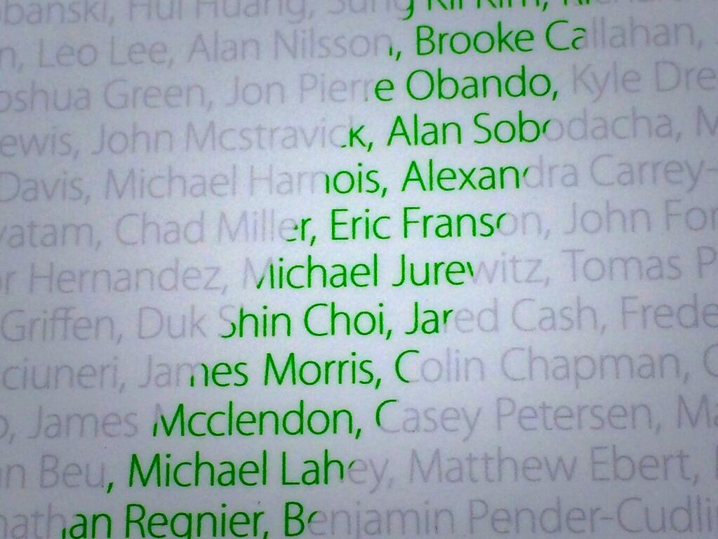 Apple Puts Up Giant Posters Listing Everyone Who Has Worked at the Company [Photos]