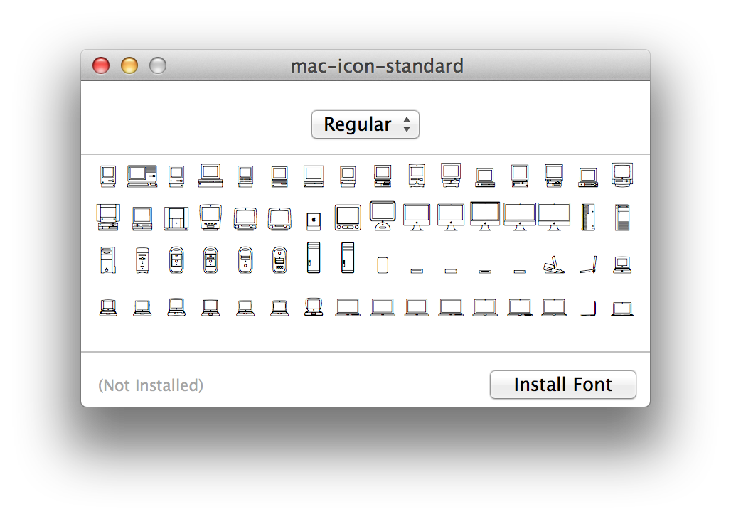 Apple Creates Custom Font Depicting Each Mac From the Past 30 Years [Download]