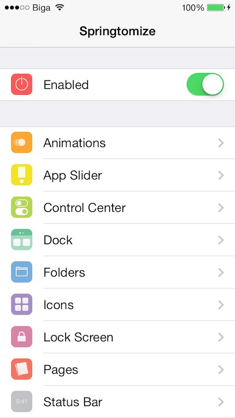 Springtomize 3 Customization Tweak Released for iOS 7