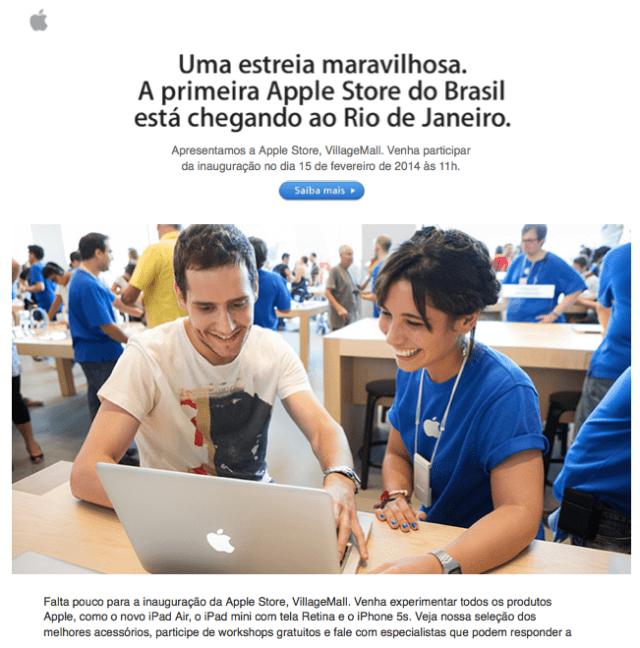 Apple Set to Open First Retail Store in Brazil on February 15