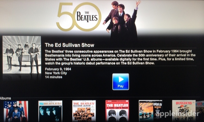 Apple Adds New Beatles Channel to the Apple TV