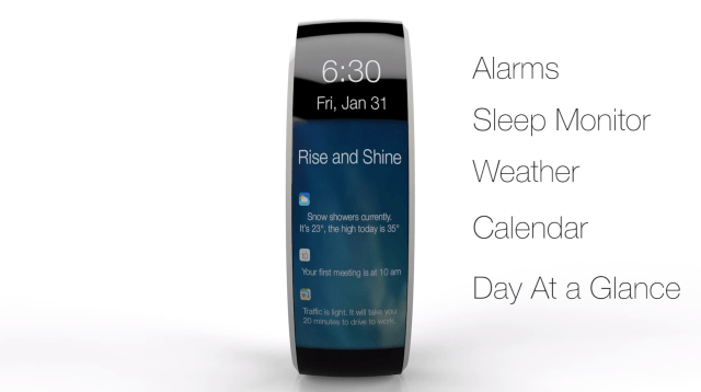 New &#039;Life-Focused&#039; Flexible Glass iWatch Concept [Video]