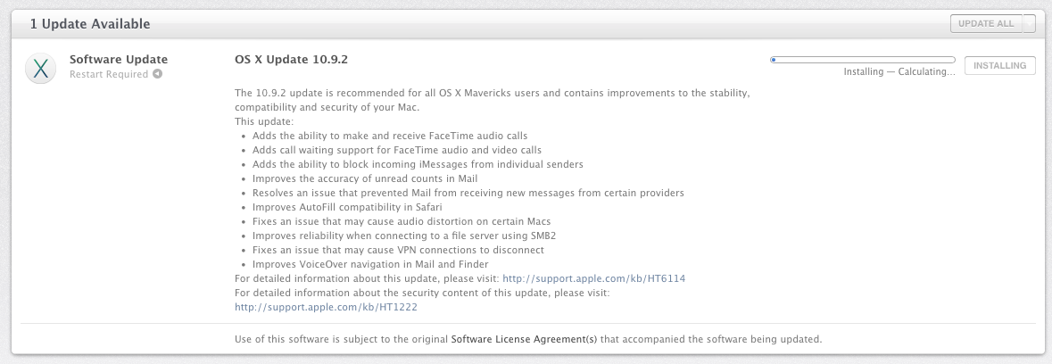 Apple Releases OS X Mavericks 10.9.2 With SSL Vulnerability Fix, FaceTime Audio Calling [Update NOW]